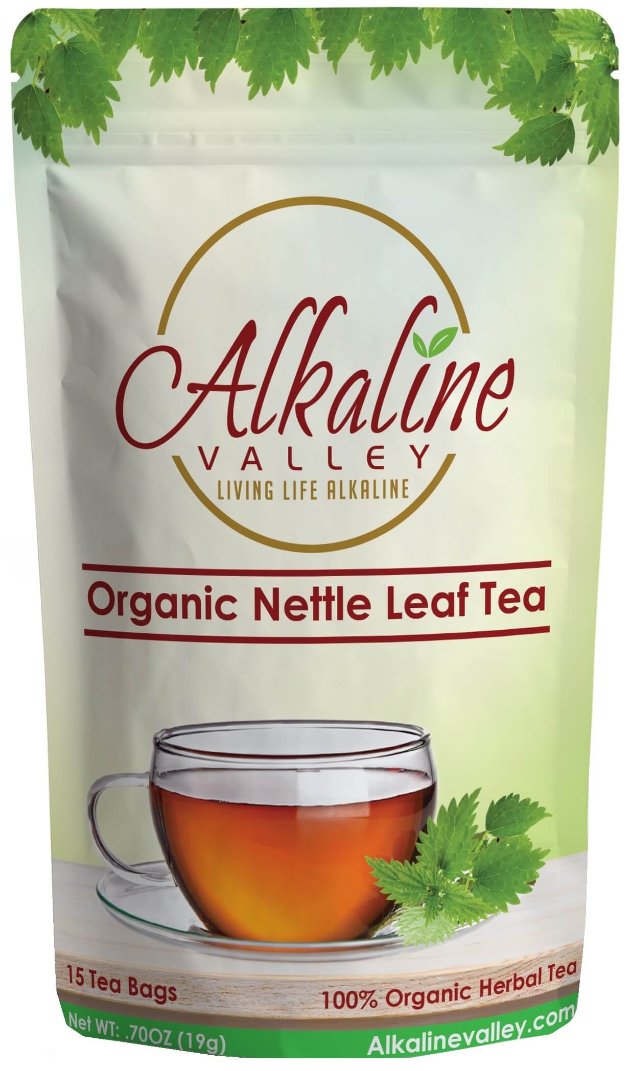 Organic Nettle Leaf Tea (15 Tea Bags) Alkaline Valley